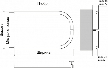 П-обр БШ 320х500 Полотенцесушитель  TERMINUS Владимир - фото 3