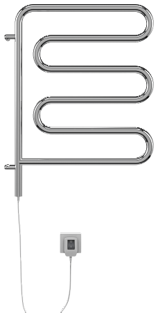 Электро 25 Ш-обр 450х570 поворотный Полотенцесушитель  TERMINUS Владимир - фото 2
