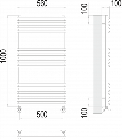 Ватра П18 500х1000 Полотенцесушитель  TERMINUS Владимир - фото 3