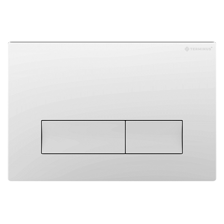 Клавиша смыва для инсталляции Terminus Classic кнопка прямоугольник цвет белый Владимир - фото 1